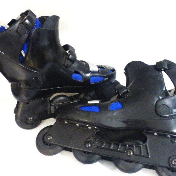 Men's Bauer Roller Blades INLINE HOCKEY SKATES sz 9 Super Light Chassis M200 - Picture 7 of 8